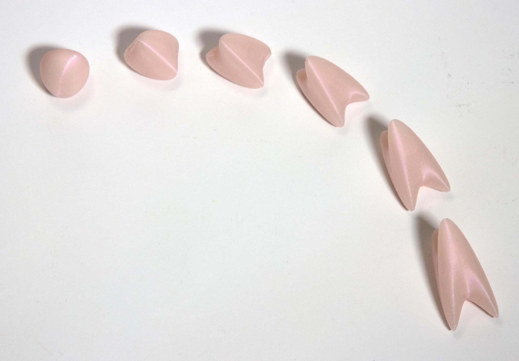 The balls of radius 1, 2, 3, 4, 5, 6 in the Nil geometry. Photo credit: Edmund Harris