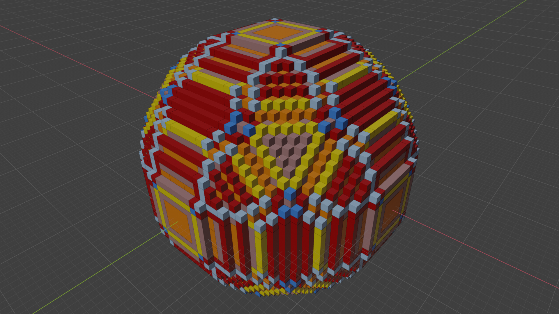 Final Configuration with initially 1 chips on all but the center vertex.
