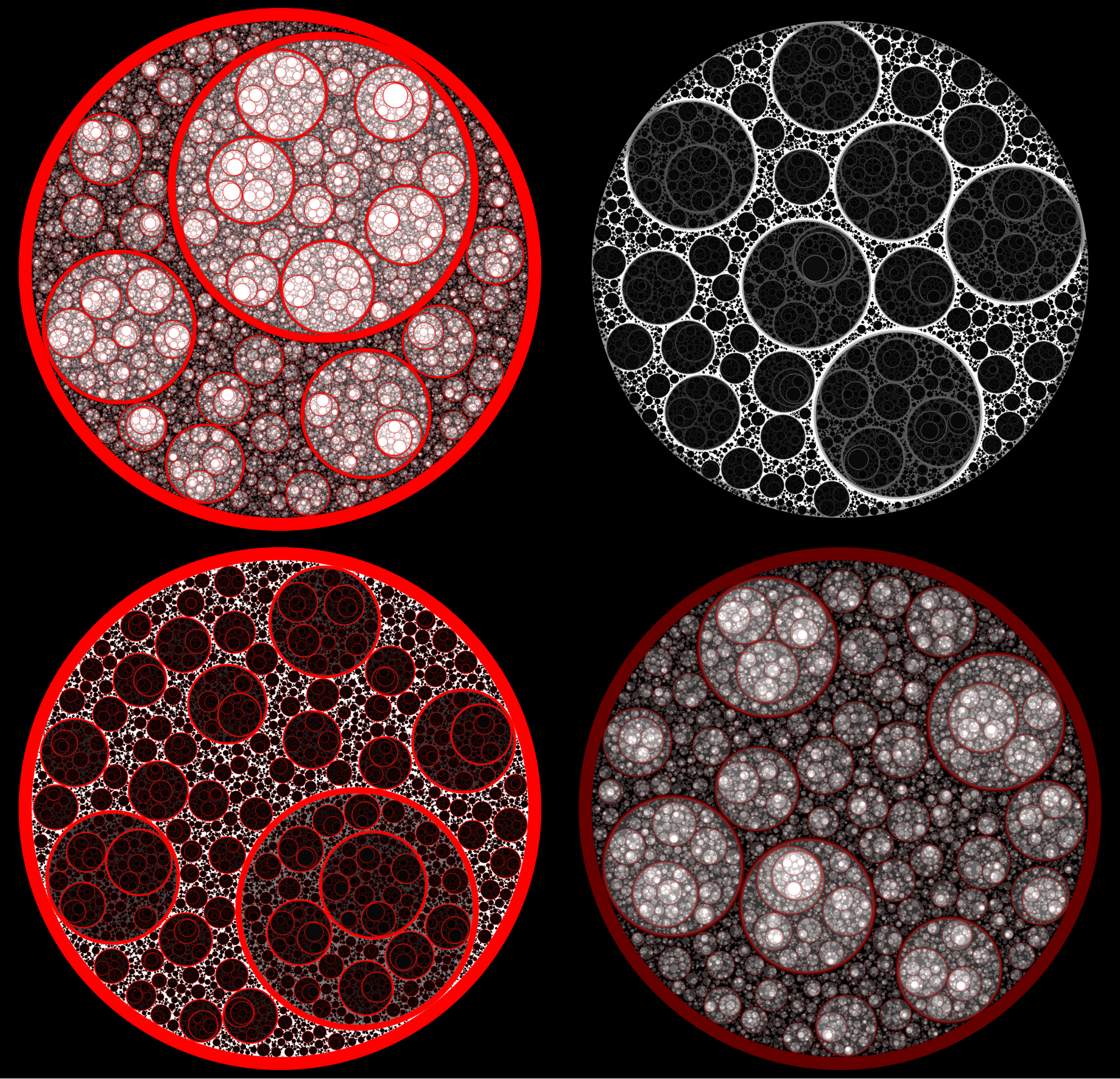 By allowing a circle to have both an inner and an outer radius, a certain visual effect is achieved.