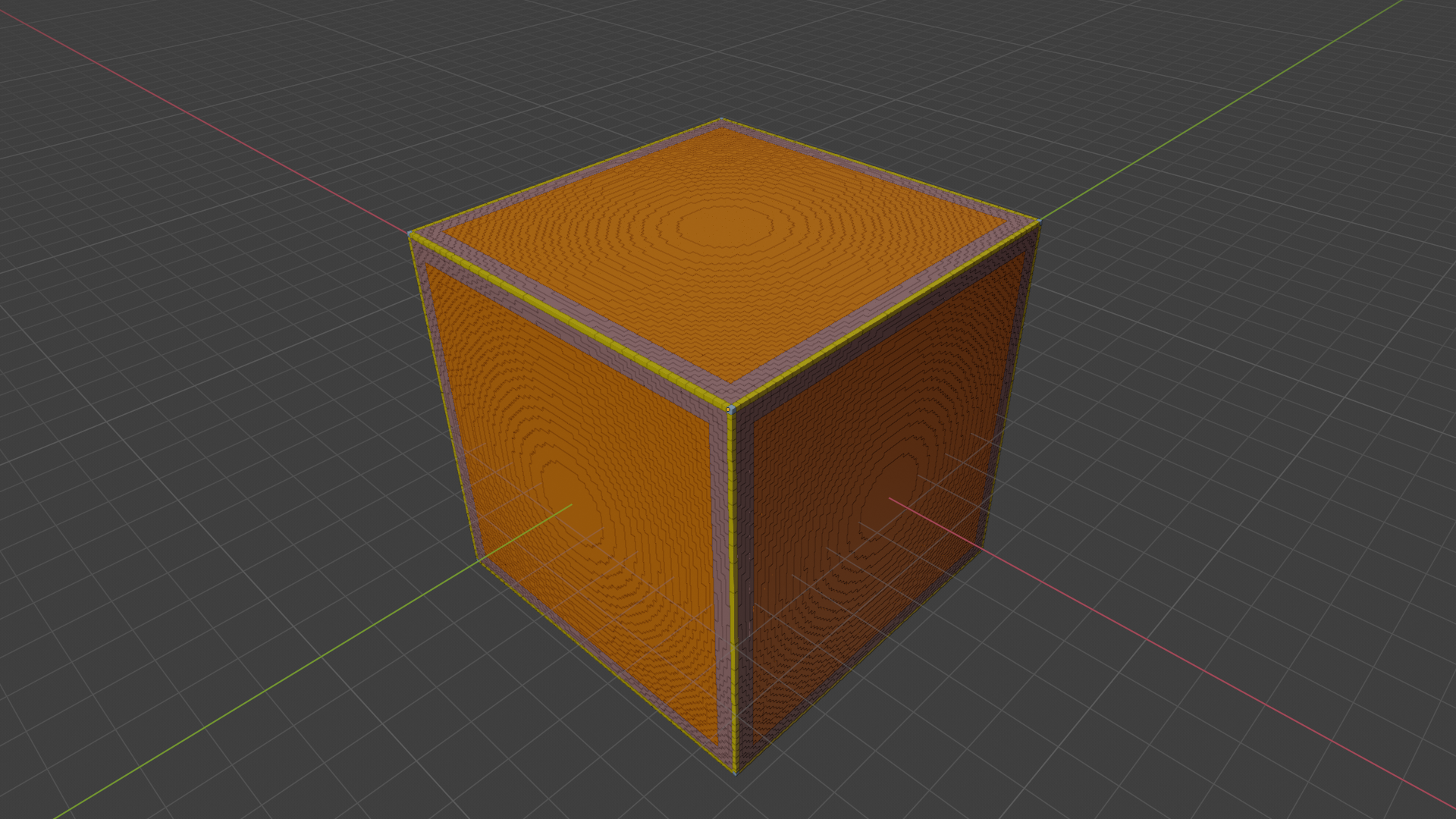 Final Configuration with initially 4 chips on all but the center vertex.