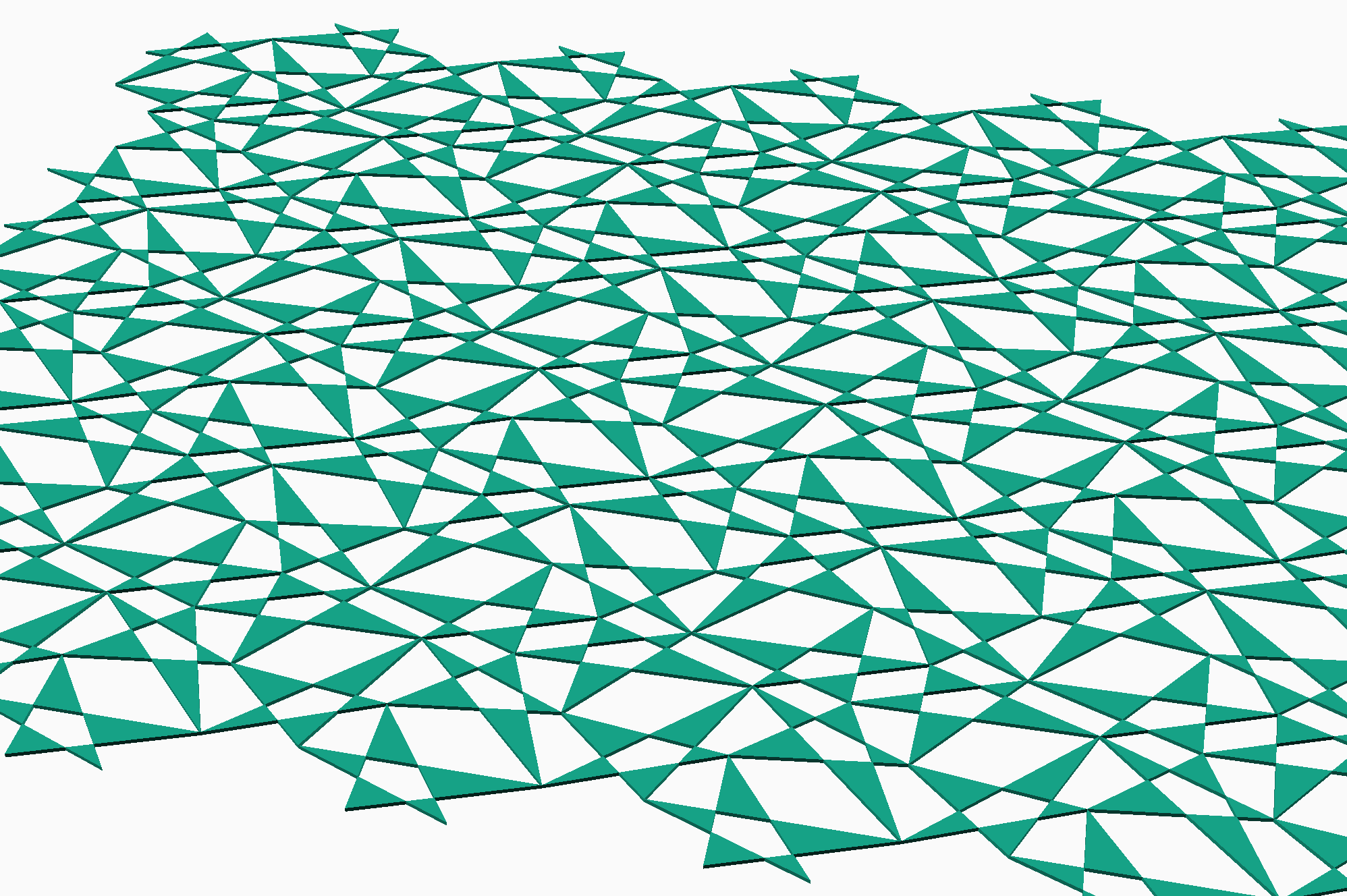 Open-star "sliced" tessellation induced by the Type 7 pentagonal tessellation above